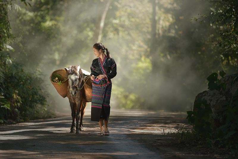 Young ethnic Lao