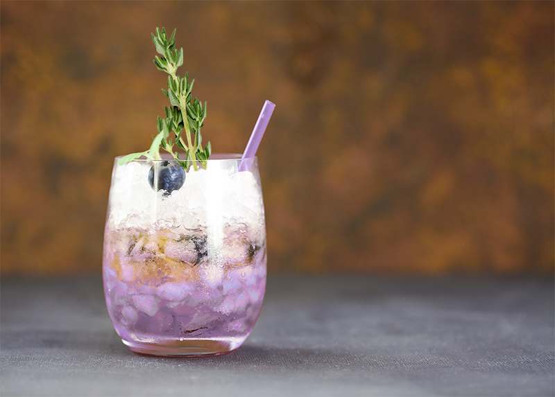 Blaubeer-Thymian Drink