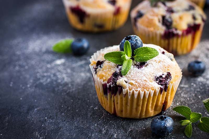 Blaubeer-Muffin