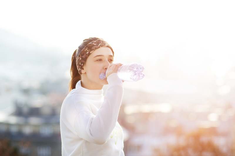 Wasser trinken, Laufen in de Kälte