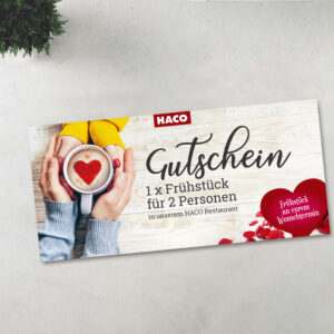 Frühstück Geschenkgutschein