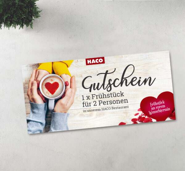 Frühstück Geschenkgutschein